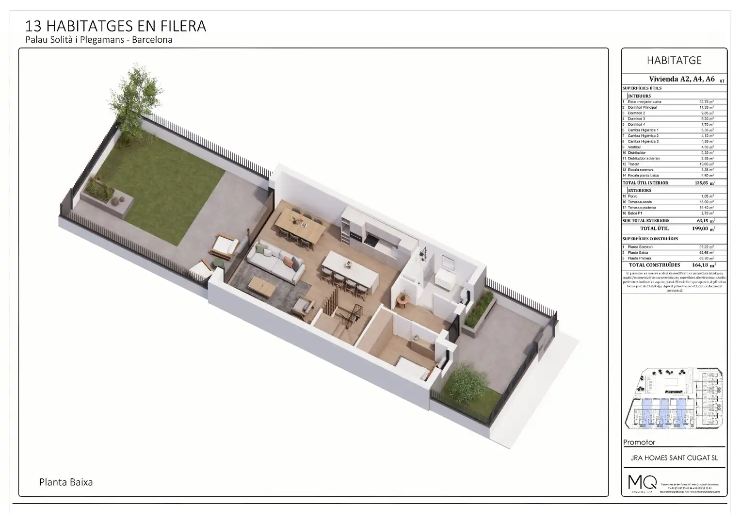 Adossat d'obra nova amb terrassa en venda a Avinguda del Camí Reial 188
