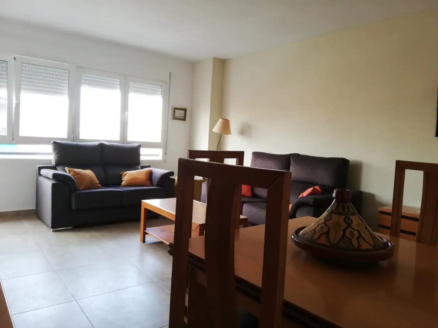 Sala de estar de Piso de alquiler en Murcia con Aire acondicionado, Terraza y Amueblado