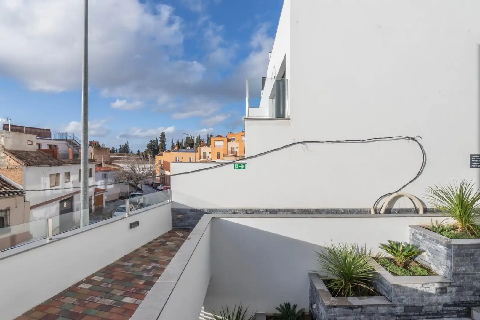 Terraza de Dúplex de alquiler en Granada con Aire acondicionado, Calefacción y Terraza
