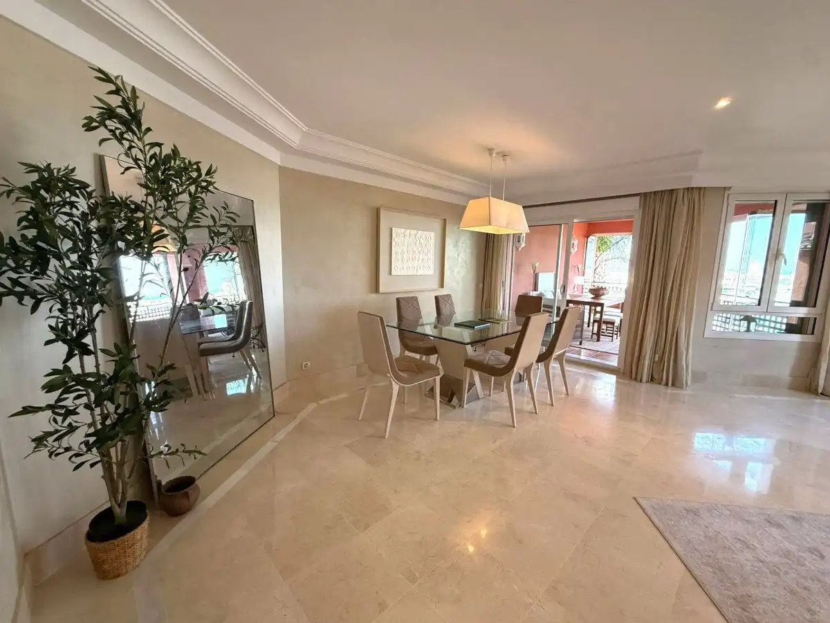 Dining room of Apartments for rent in Sotogrande  with Air Conditioner, Heating and Terrace