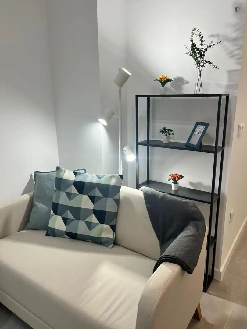 Sala de estar de Apartamento de alquiler en Valencia con Aire acondicionado, Amueblado y Horno