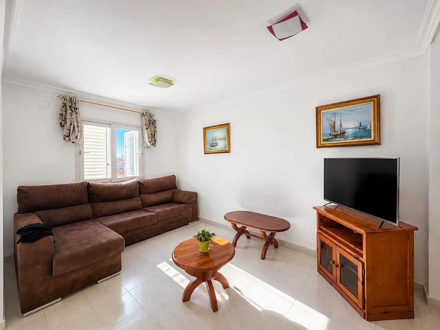Sala d'estar de Àtic en venda en Torrevieja amb Aire condicionat, Moblat i Rentadora
