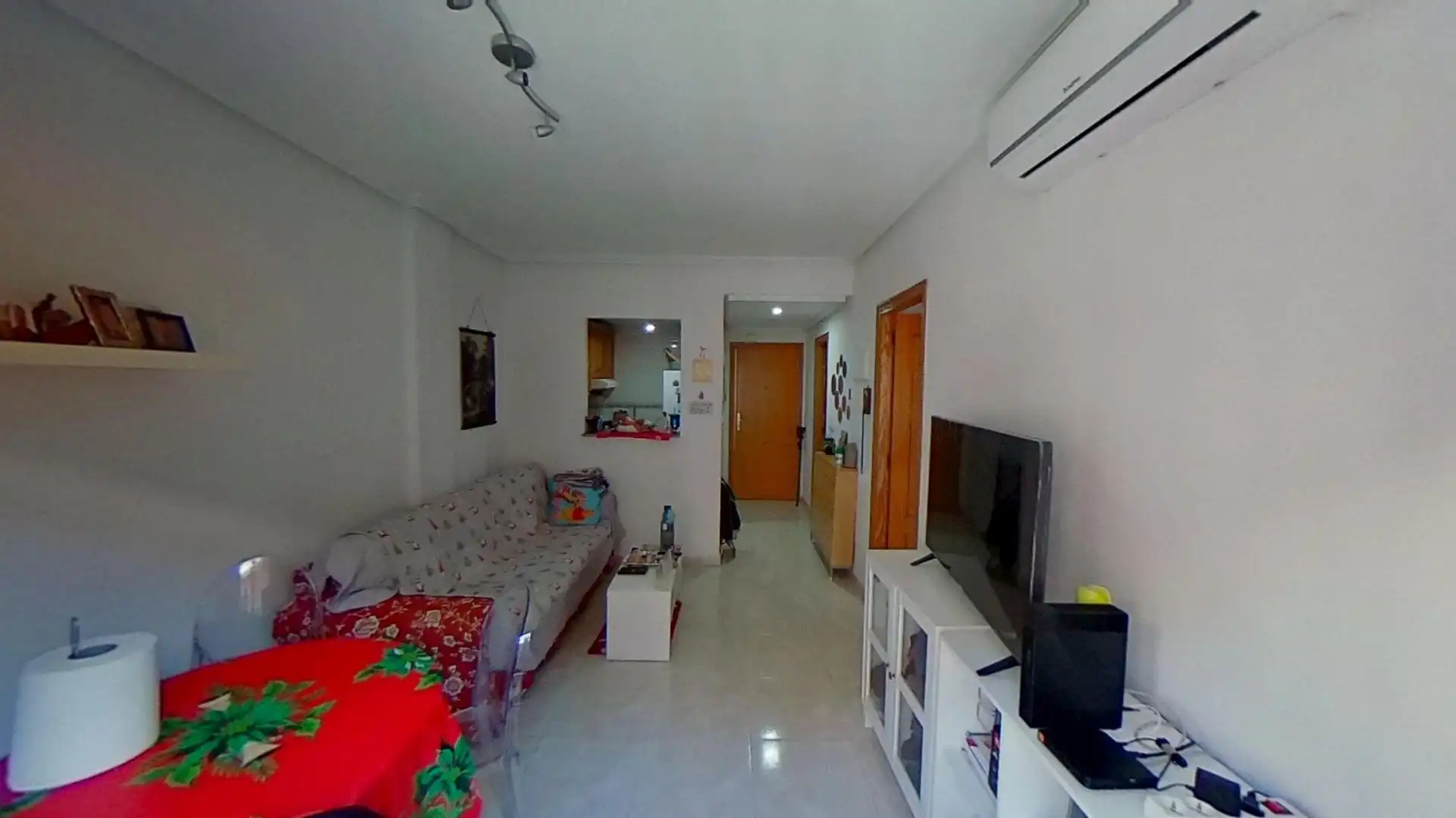 Living room of Flat for sale in Alicante / Alacant  with Air Conditioner, Furnished and Balcony