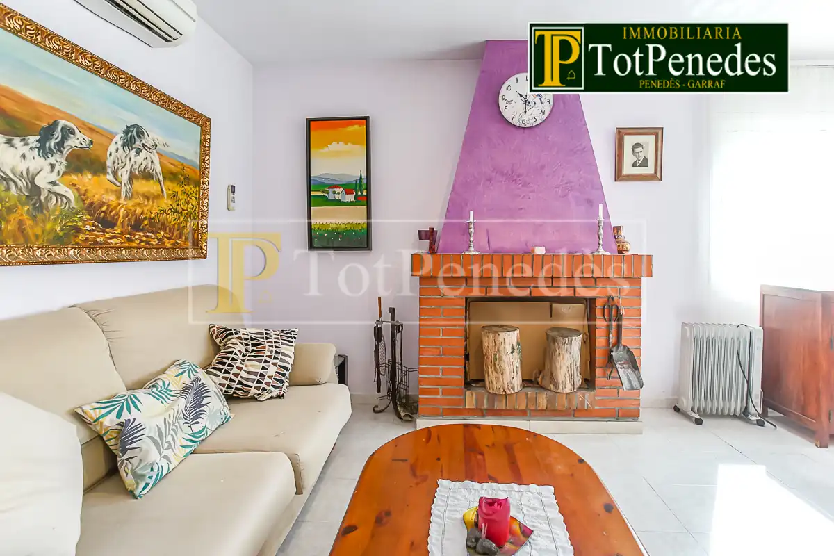 Sala d'estar de Casa o xalet en venda en Torrelles de Foix amb Aire condicionat, Calefacció i Jardí privat