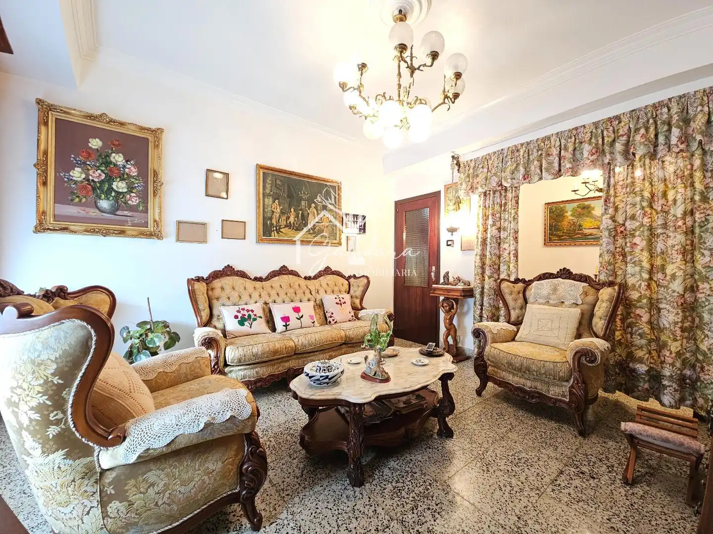 Living room of Houses for sale in Narón  with Heating and Furnished