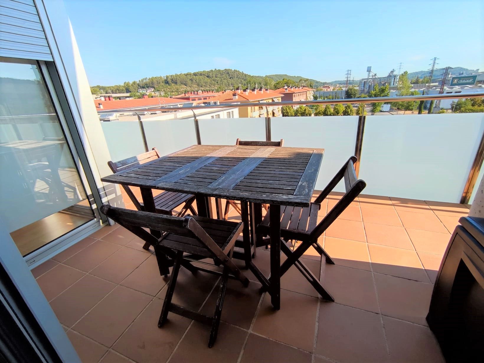 Terrace of Flat for sale in Sarrià de Ter  with Air Conditioner, Heating and Parquet flooring