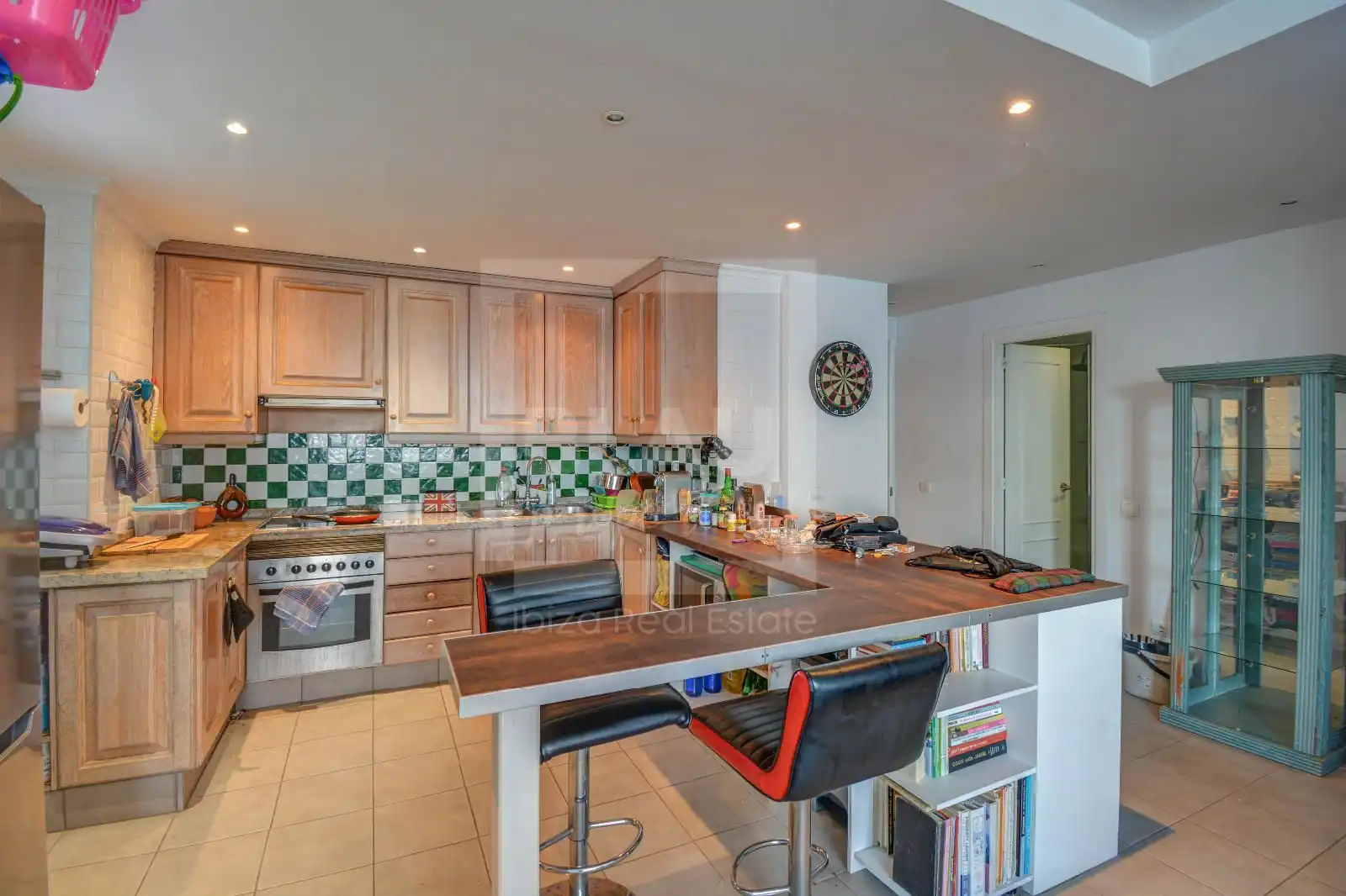 Kitchen of Flat for sale in Sant Josep de sa Talaia  with Air Conditioner, Terrace and Swimming Pool