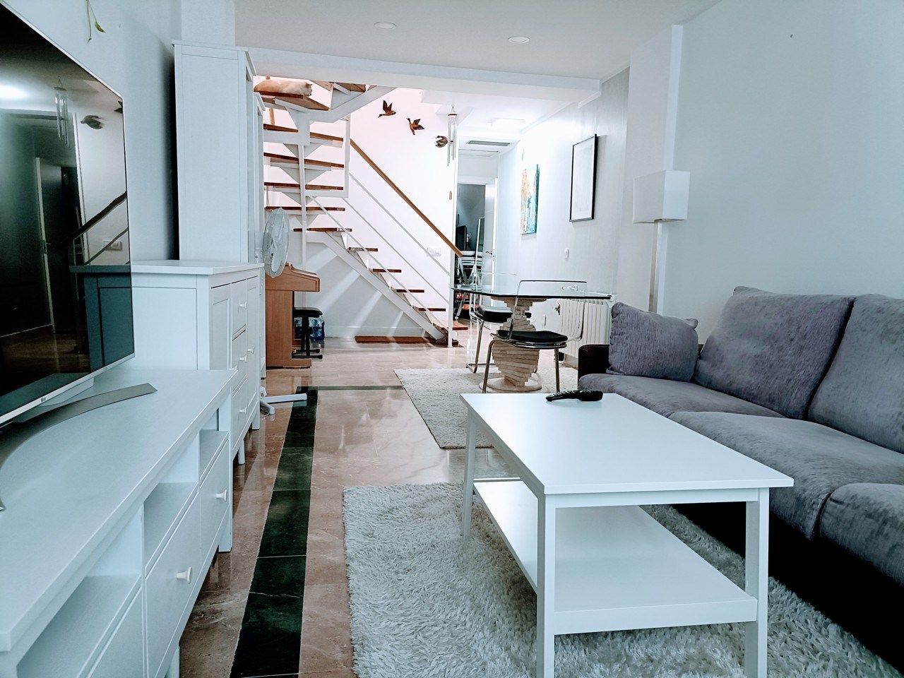 Living room of Duplex to rent in Griñón  with Air Conditioner, Heating and Oven