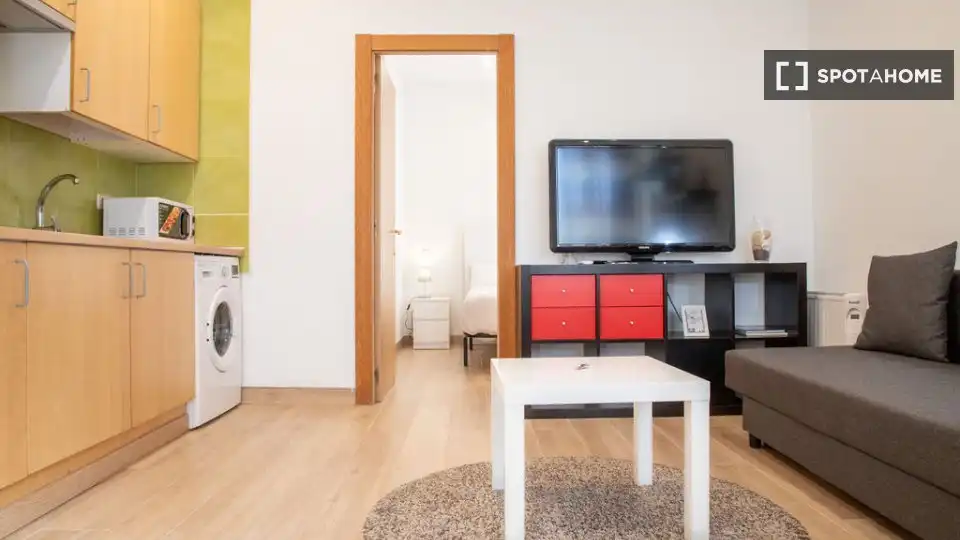 Sala d'estar de Pis de lloguer en Madrid amb Aire condicionat, Calefacció i Moblat