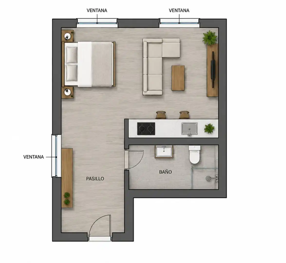 Study for sale in Granada  with Air Conditioner, Heating and Furnished