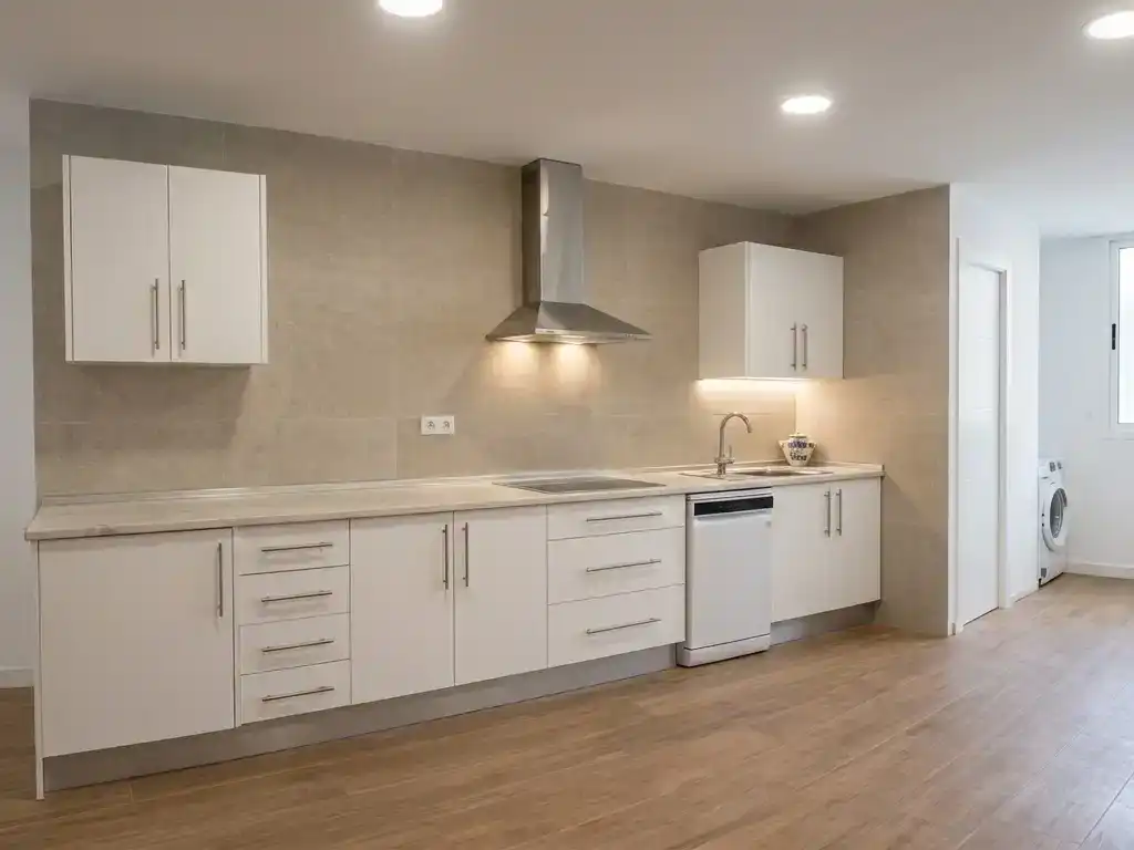 Kitchen of Flat for rent in Elche / Elx  with Air Conditioner, Furnished and Balcony