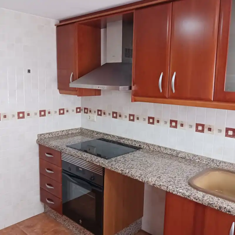 Kitchen of Flat for rent in Gandia  with Air Conditioner, Terrace and Furnished