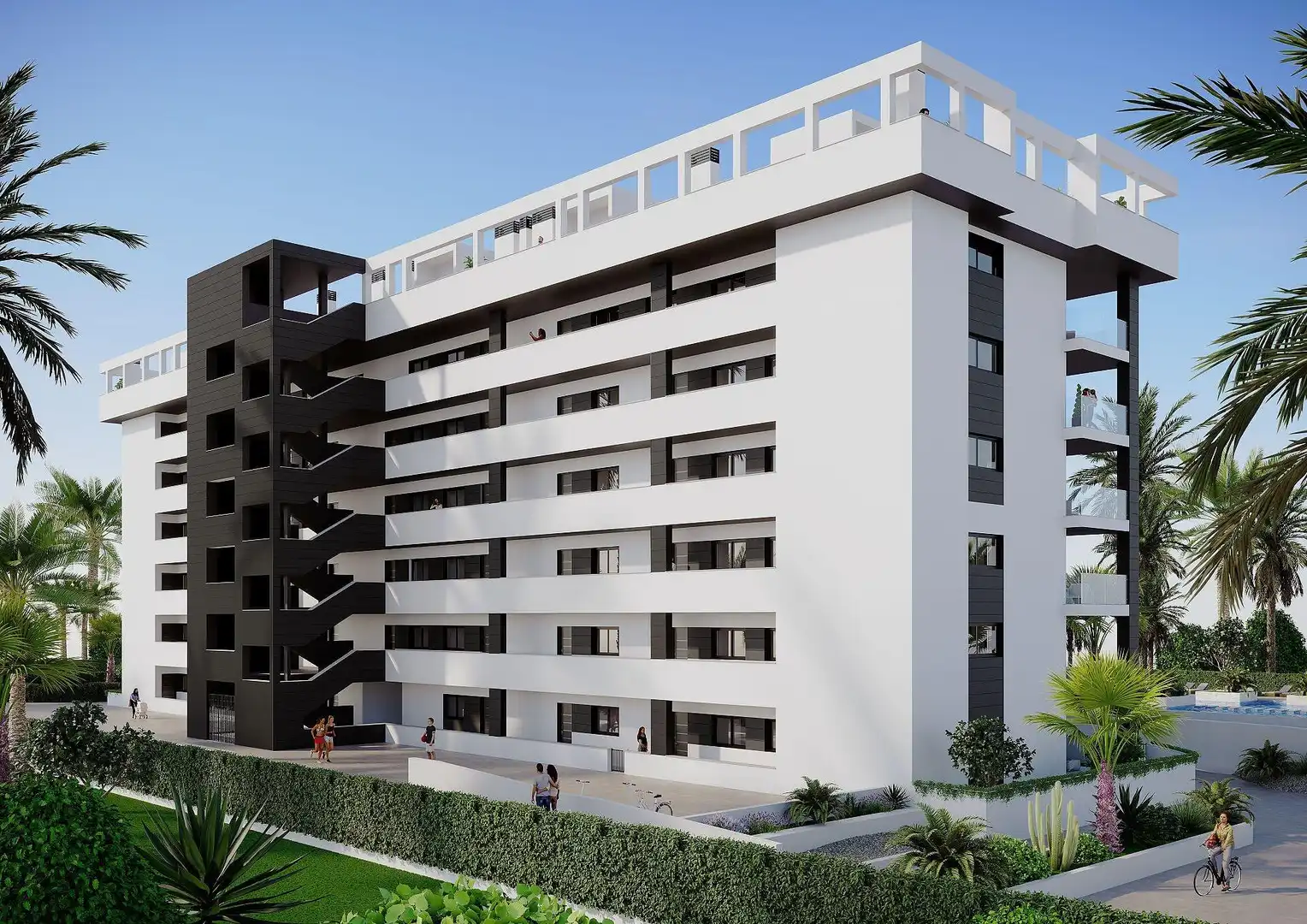 Vista exterior de Apartamento en venta en Torrevieja con Jardín privado, Terraza y Trastero