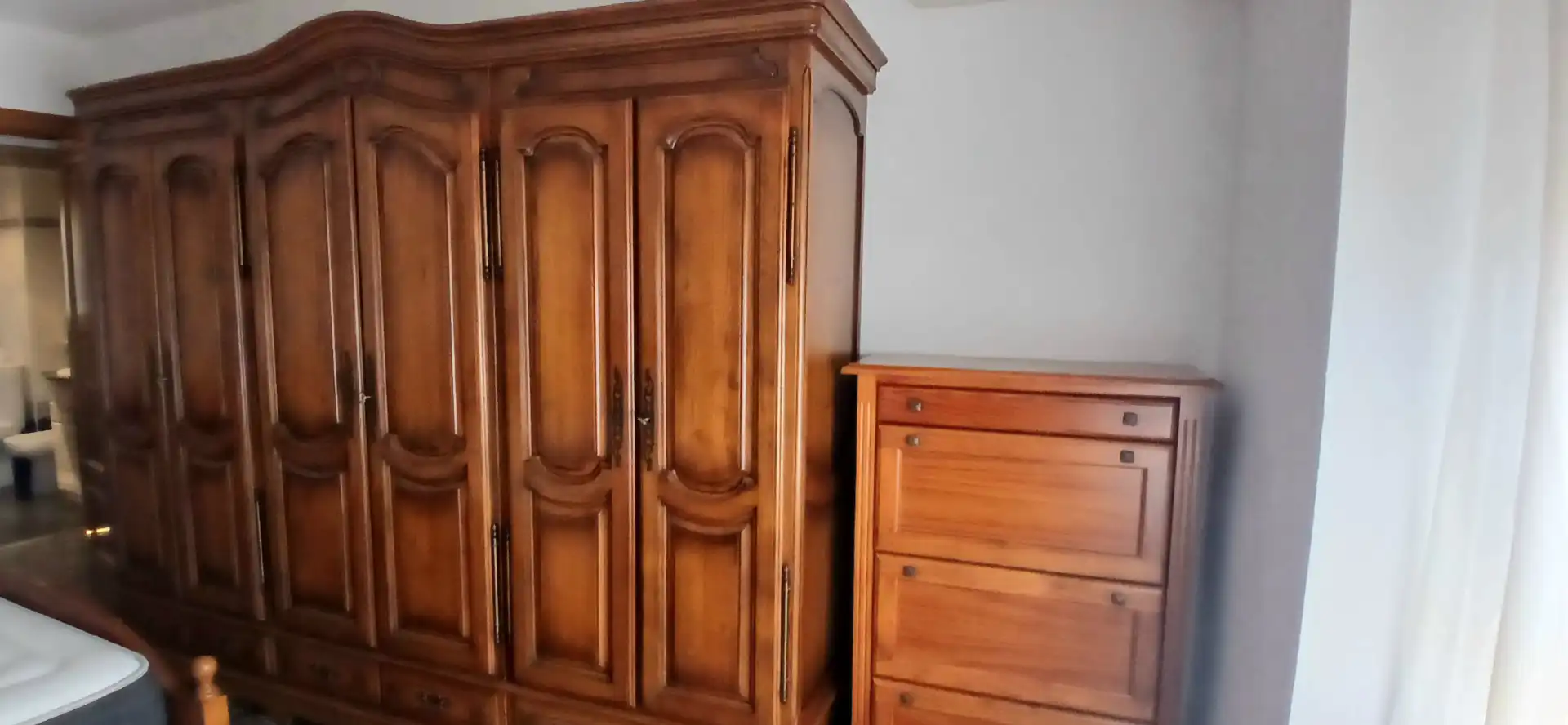Bedroom of Flat for rent in Almería  with Air Conditioner, Terrace and Furnished