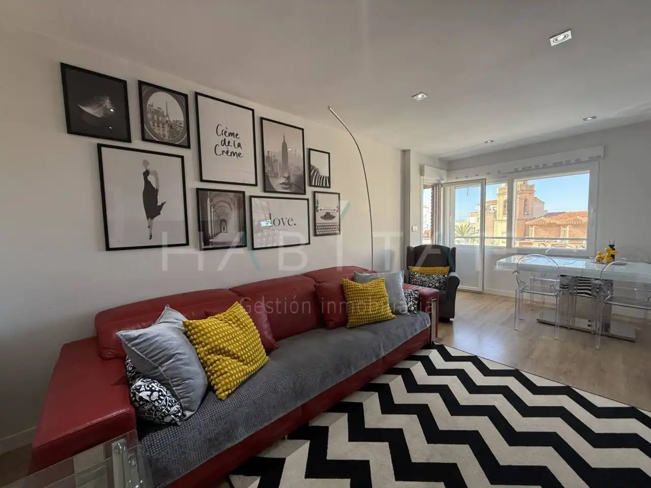 Sala de estar de Apartamento en venta en Pilar de la Horadada con Aire acondicionado, Amueblado y Balcón
