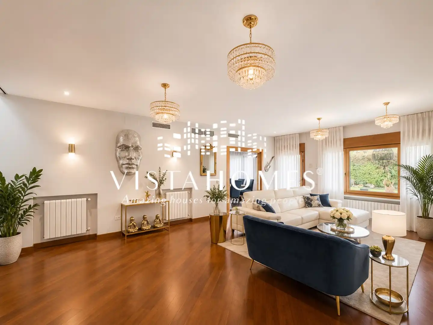 Sala d'estar de Casa o xalet en venda en Ciudalcampo amb Aire condicionat, Calefacció i Jardí privat