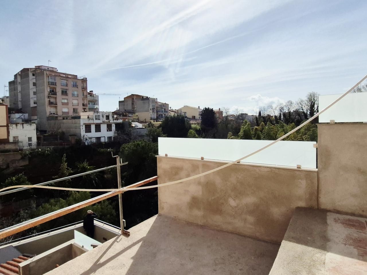 Balcony of House or chalet for sale in Terrassa  with Air Conditioner, Private garden and Parquet flooring