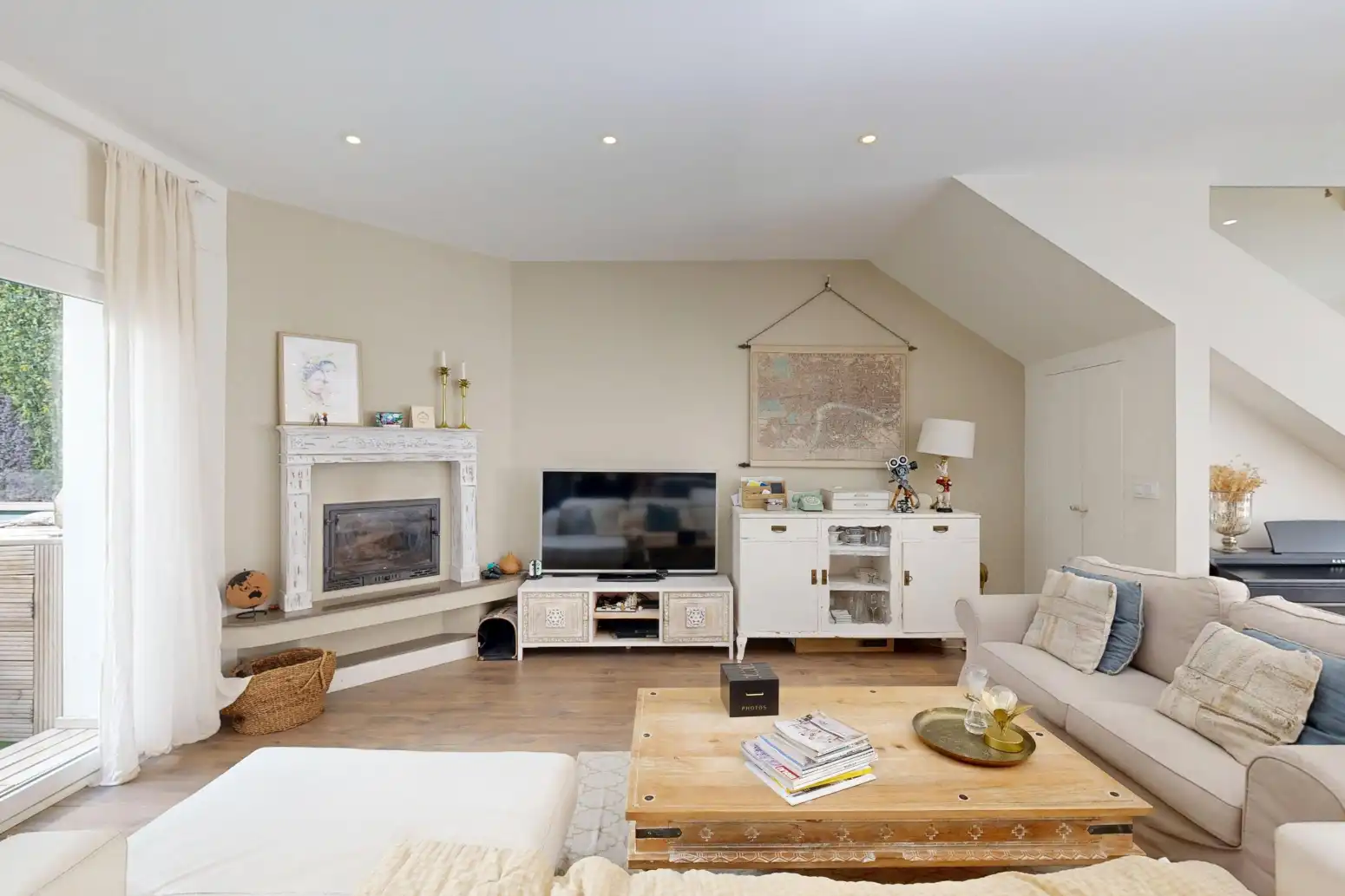 Living room of Houses for sale in Cartagena  with Air Conditioner, Parquet flooring and Terrace
