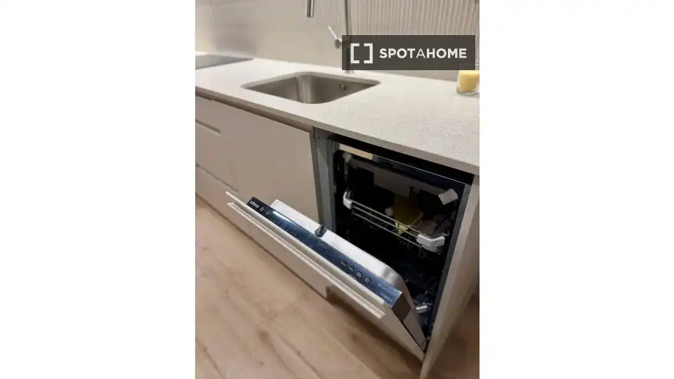 Cocina de Piso de alquiler en Santa Coloma de Gramenet con Aire acondicionado, Calefacción y Amueblado