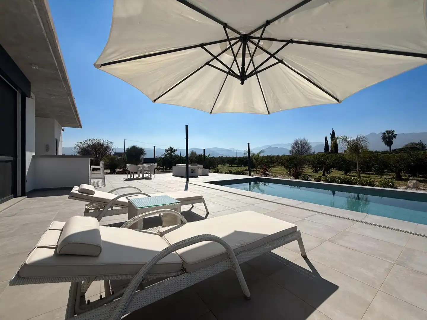 Terraza de Casa o chalet en venta en Tormos con Aire acondicionado, Calefacción y Piscina