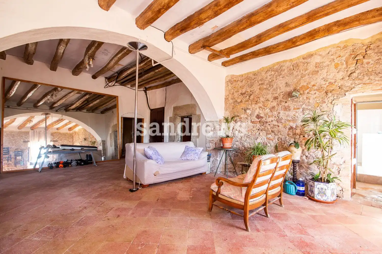 Wohnzimmer von Country house zum Verkauf in L'Escala mit Privatgarten, Terrasse und Abstellraum