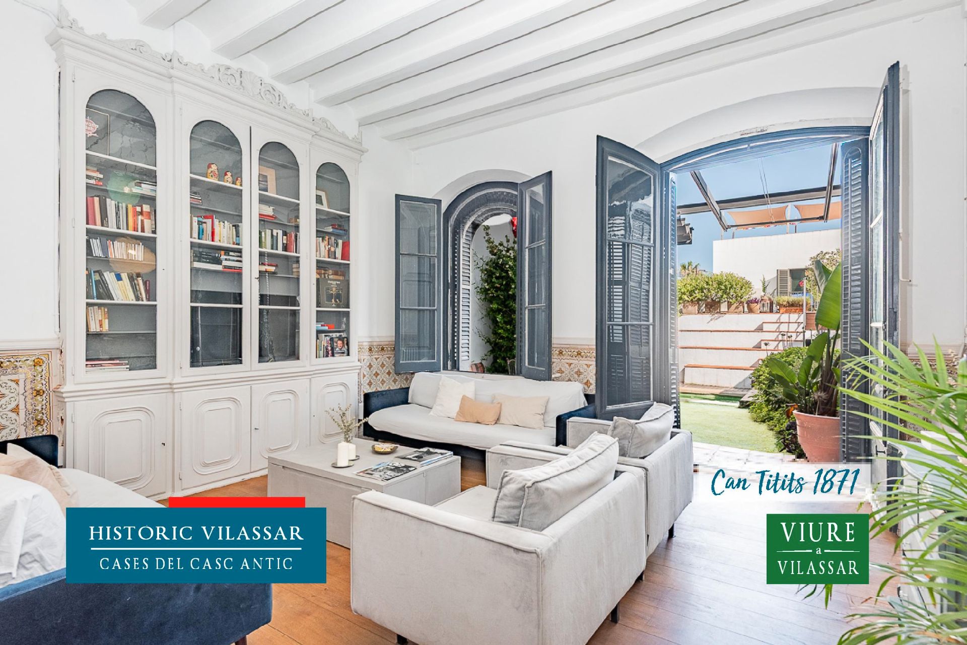 Living room of Single-family semi-detached for sale in Vilassar de Mar  with Heating, Private garden and Parquet flooring