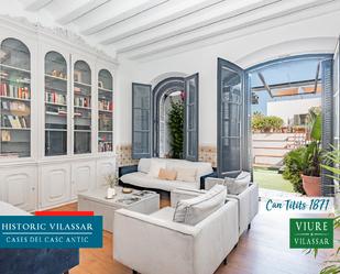 Living room of Single-family semi-detached for sale in Vilassar de Mar  with Heating, Private garden and Parquet flooring