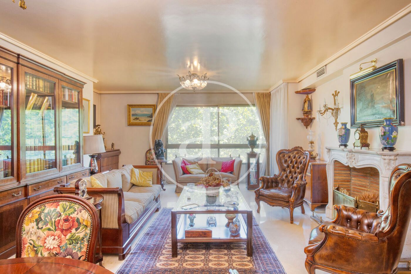 Living room of Flat for sale in  Valencia Capital  with Air Conditioner, Heating and Furnished