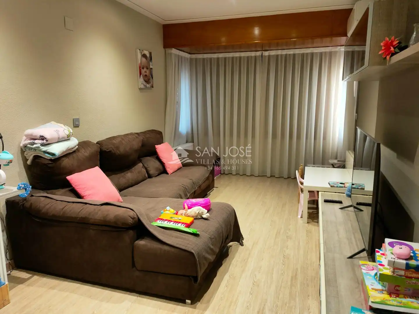 Sala d'estar de Pis en venda en Aspe amb Terrassa, Traster i Balcó