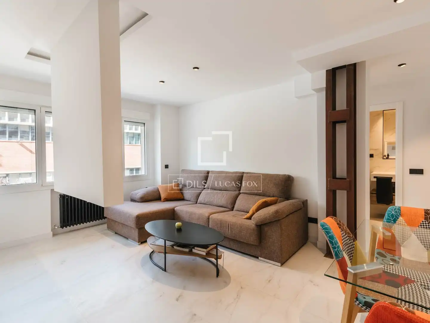 Living room of Flat for rent in Madrid  with Heating and Furnished