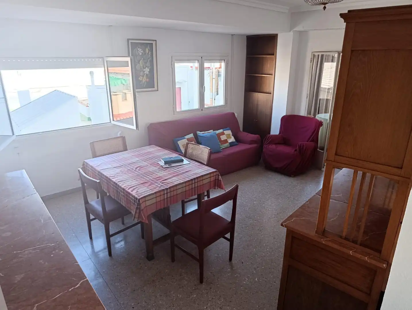 Living room of Flat for rent in Murcia  with Furnished