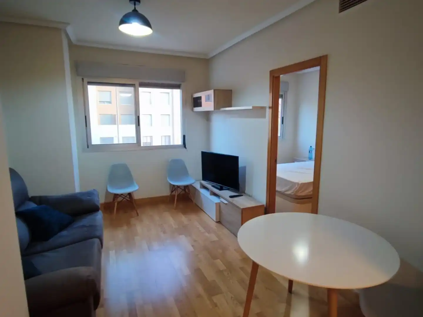 Sala de estar de Apartamento de alquiler en Murcia con Aire acondicionado, Calefacción y Amueblado