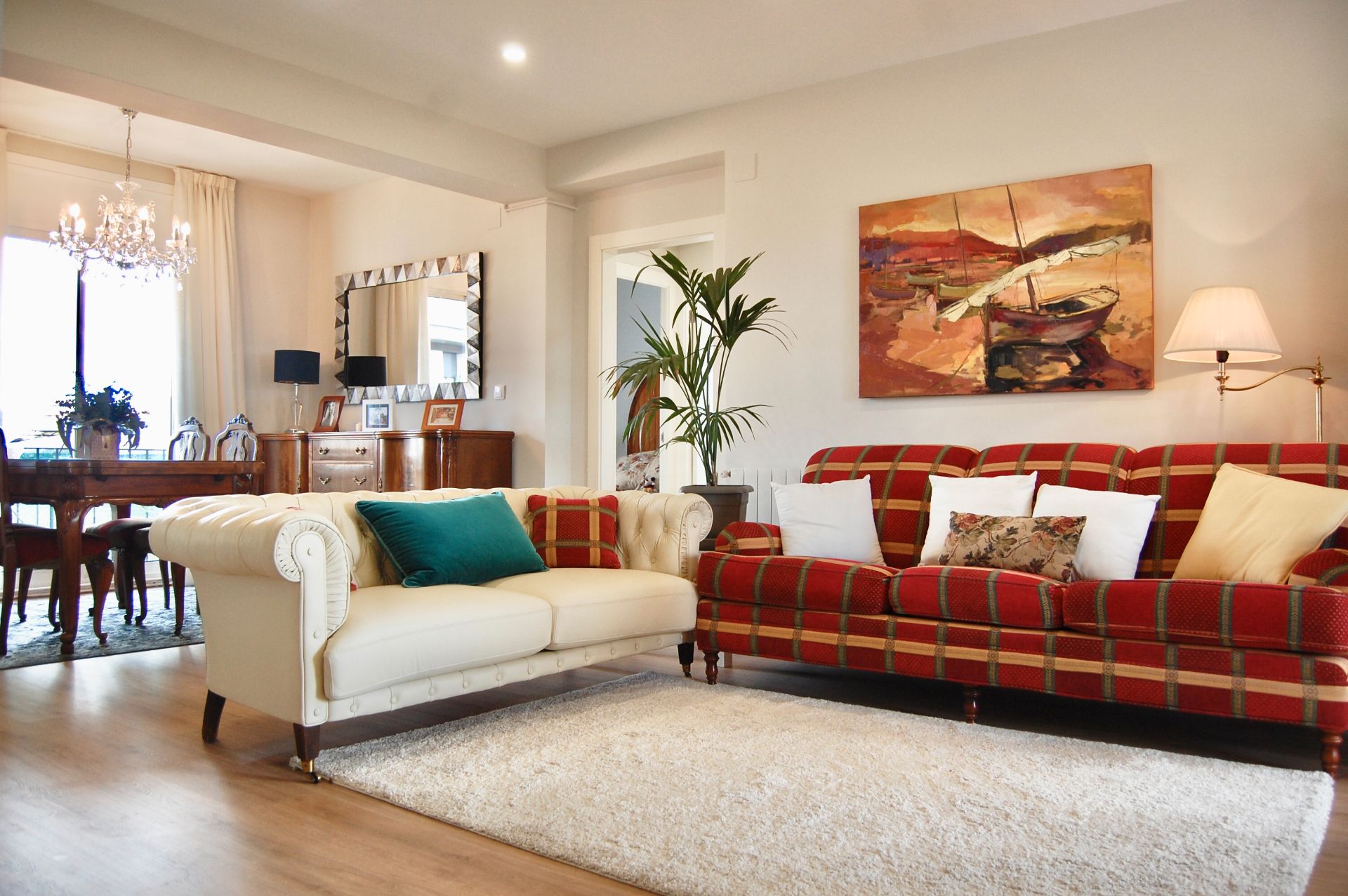 Sala de estar de Ático en venta en Sabadell con Calefacción, Parquet y Trastero