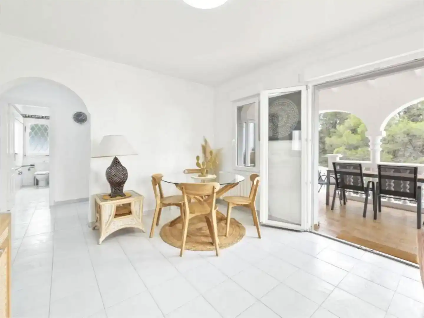 Comedor de Casa o chalet de alquiler en Dénia con Jardín privado, Parquet y Piscina
