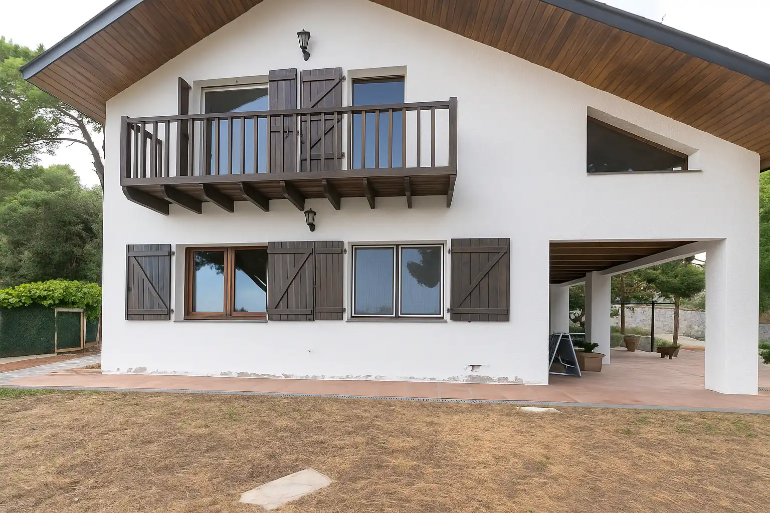 Vista exterior de Casa o chalet en venta en Sant Cebrià de Vallalta con Aire acondicionado, Calefacción y Jardín privado