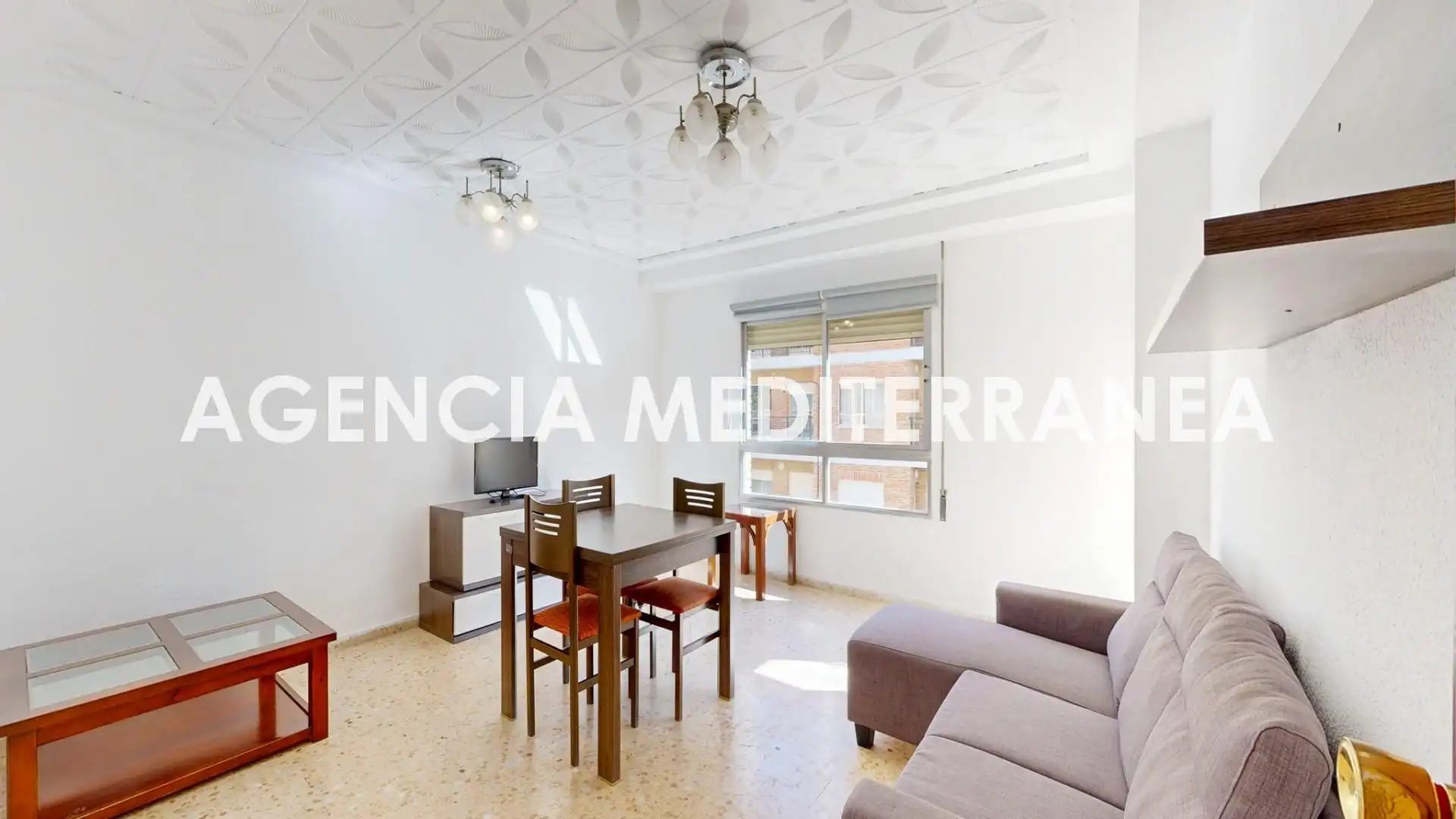 Living room of Flat for sale in  Valencia Capital  with Balcony