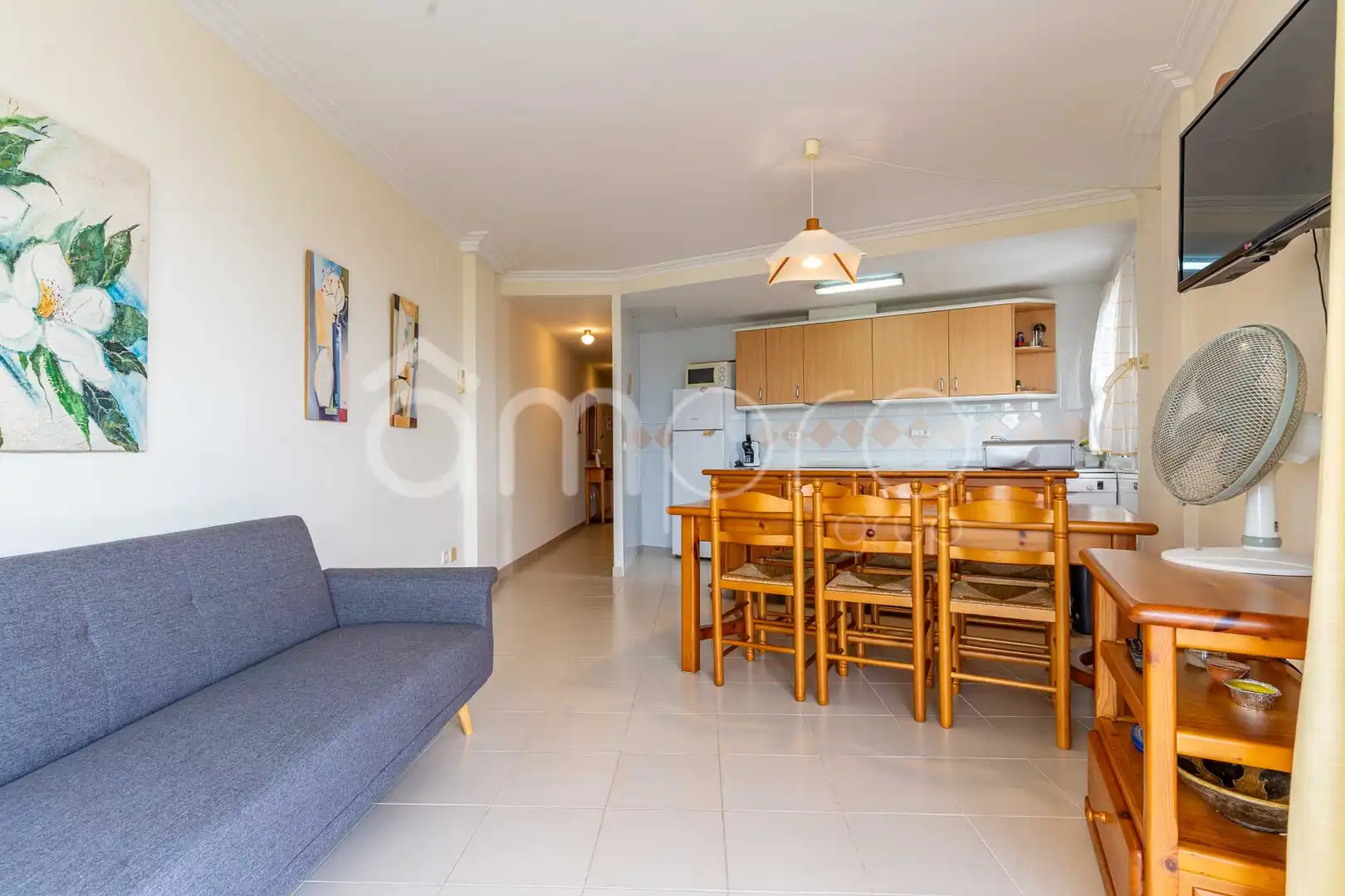 Wohnzimmer von Wohnung zum Verkauf in Torredembarra mit Klimaanlage, Terrasse und Schwimmbad