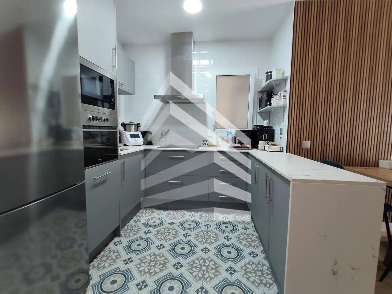 Küche von Wohnung zum Verkauf in Barcelona mit Heizung, Parkett und Möbliert