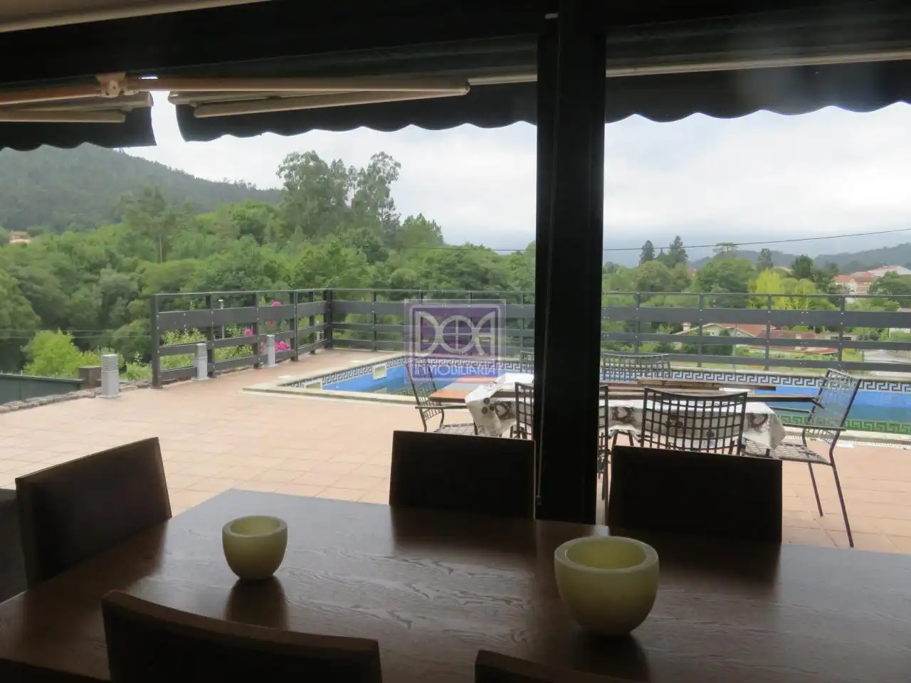 Terrassa de Casa o xalet en venda en Mondariz-Balneario amb Calefacció, Jardí privat i Terrassa
