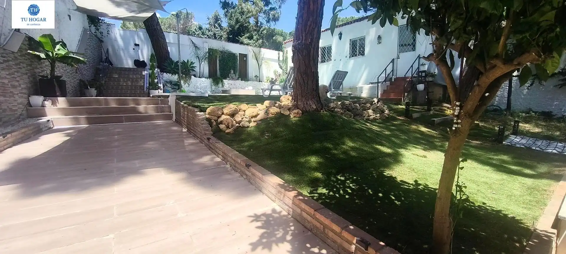 Jardí de Casa o xalet en venda en Alcalá de Guadaira amb Calefacció, Jardí privat i Terrassa