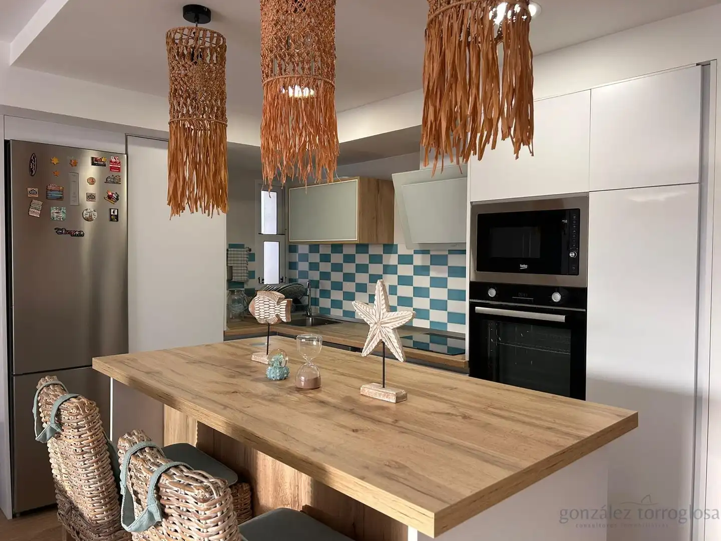 Kitchen of Flat for sale in Águilas  with Air Conditioner, Furnished and Balcony