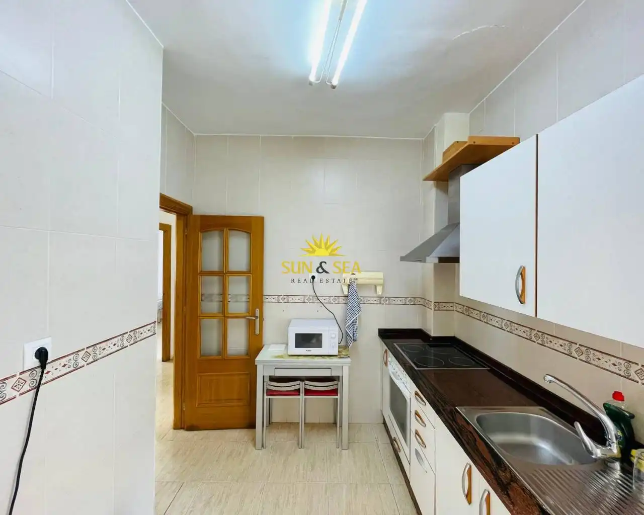 Cocina de Apartamento de alquiler en Cartagena con Calefacción, Amueblado y Horno