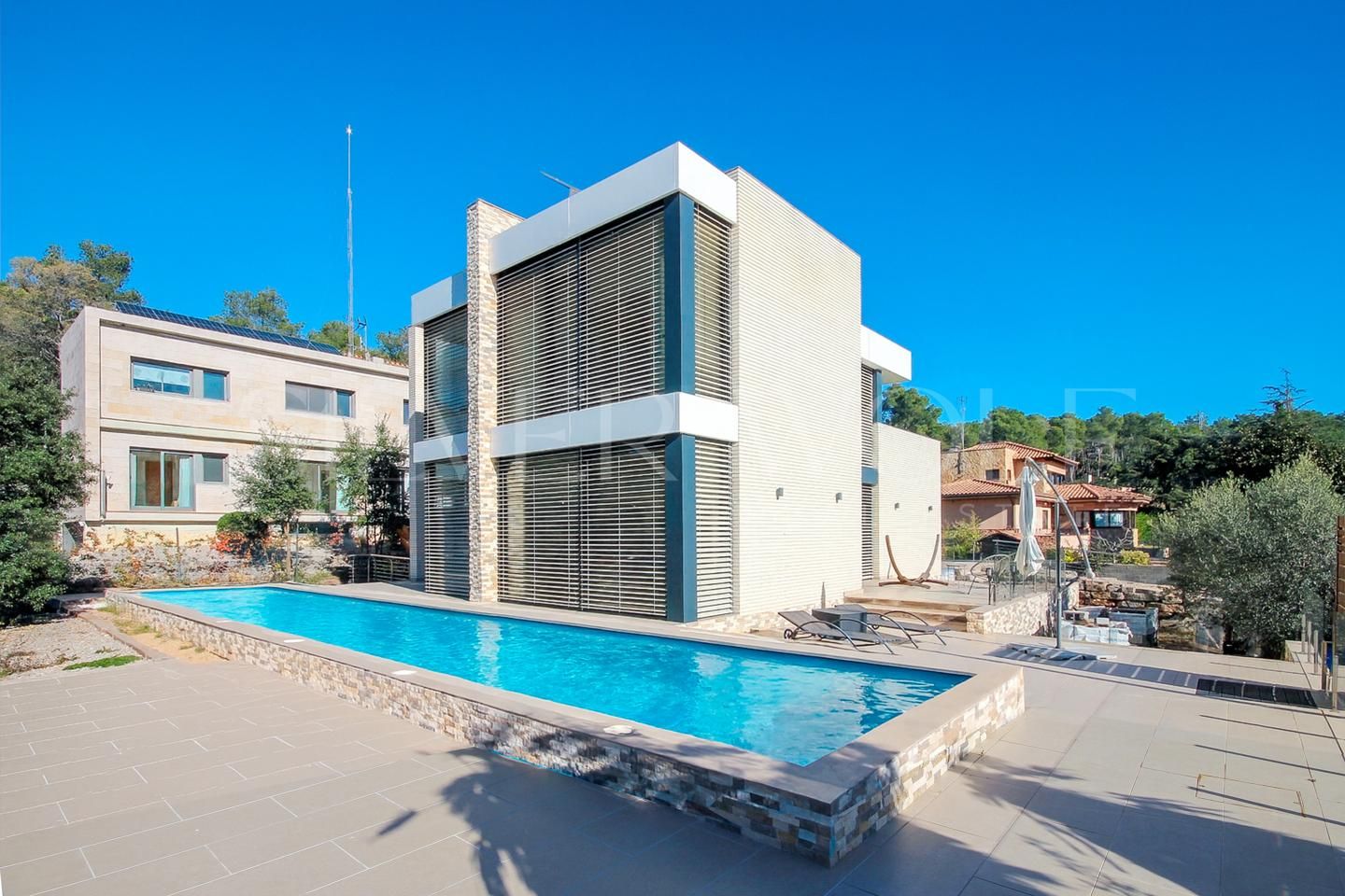 Exterior view of House or chalet for sale in Begues  with Air Conditioner, Heating and Private garden