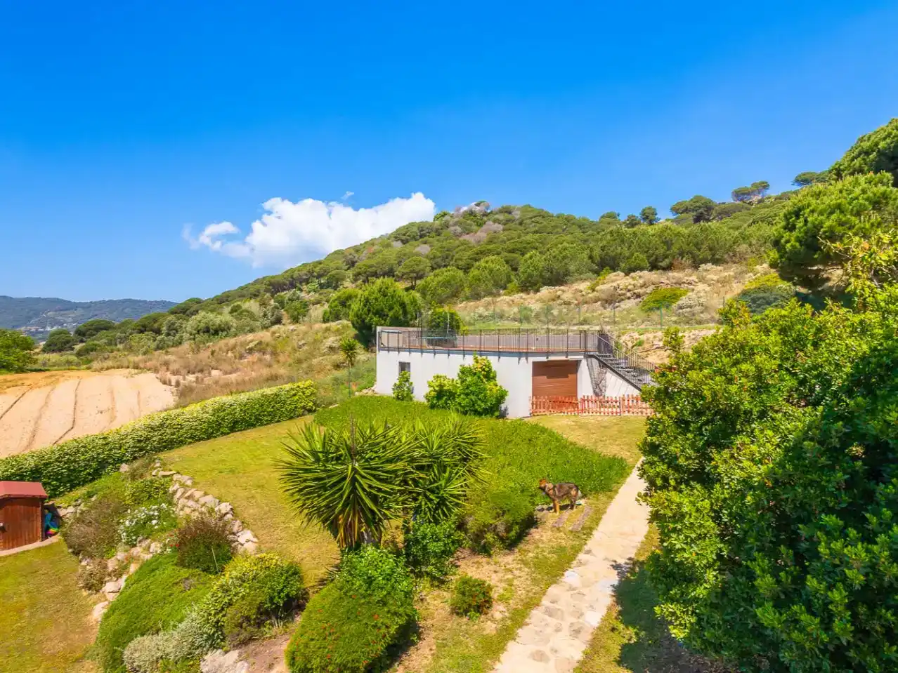 Jardí de Planta baixa en venda en Argentona amb Aire condicionat, Terrassa i Piscina