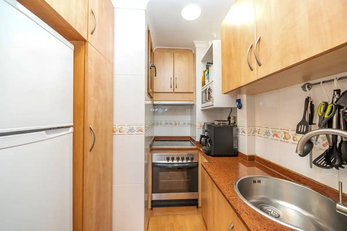 Kitchen of Flat for sale in Dénia  with Air Conditioner, Heating and Private garden