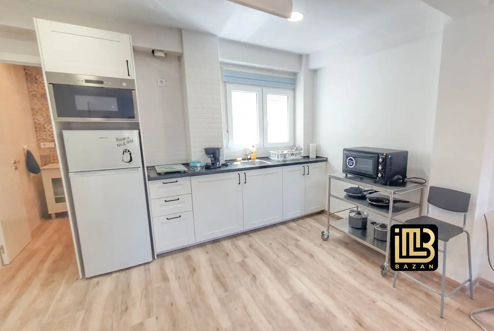 Cocina de Estudio de alquiler en Málaga con Aire acondicionado, Amueblado y Horno