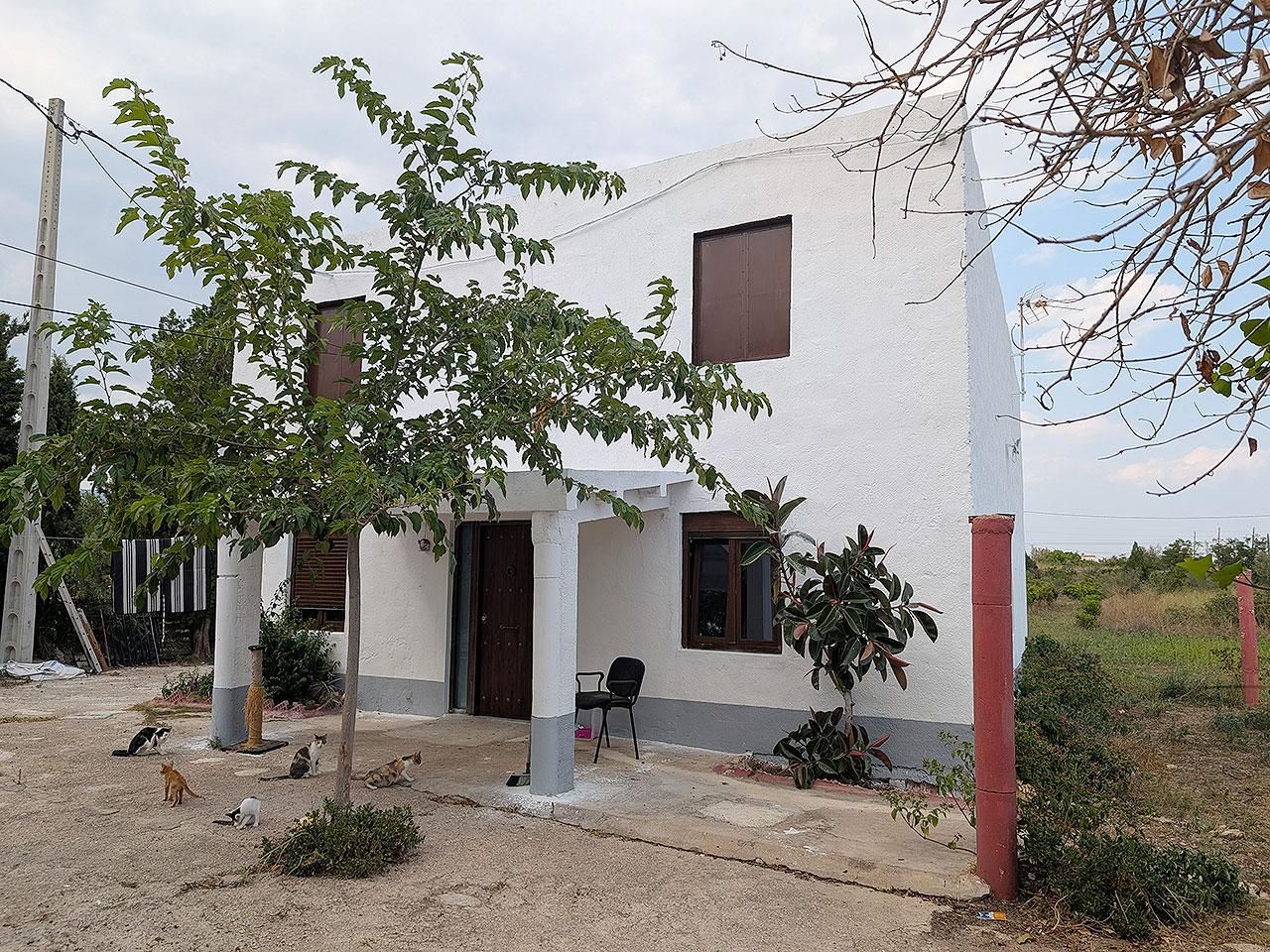 Vista exterior de Finca rústica en venda en La Sénia amb Jardí privat, Terrassa i Piscina
