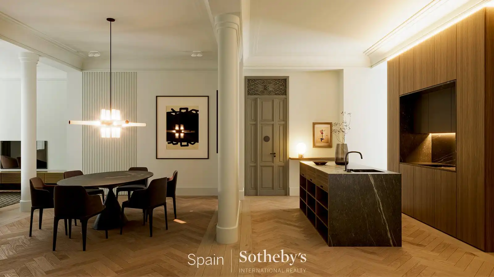 Menjador de Apartament en venda en Madrid amb Aire condicionat, Calefacció i Terrassa