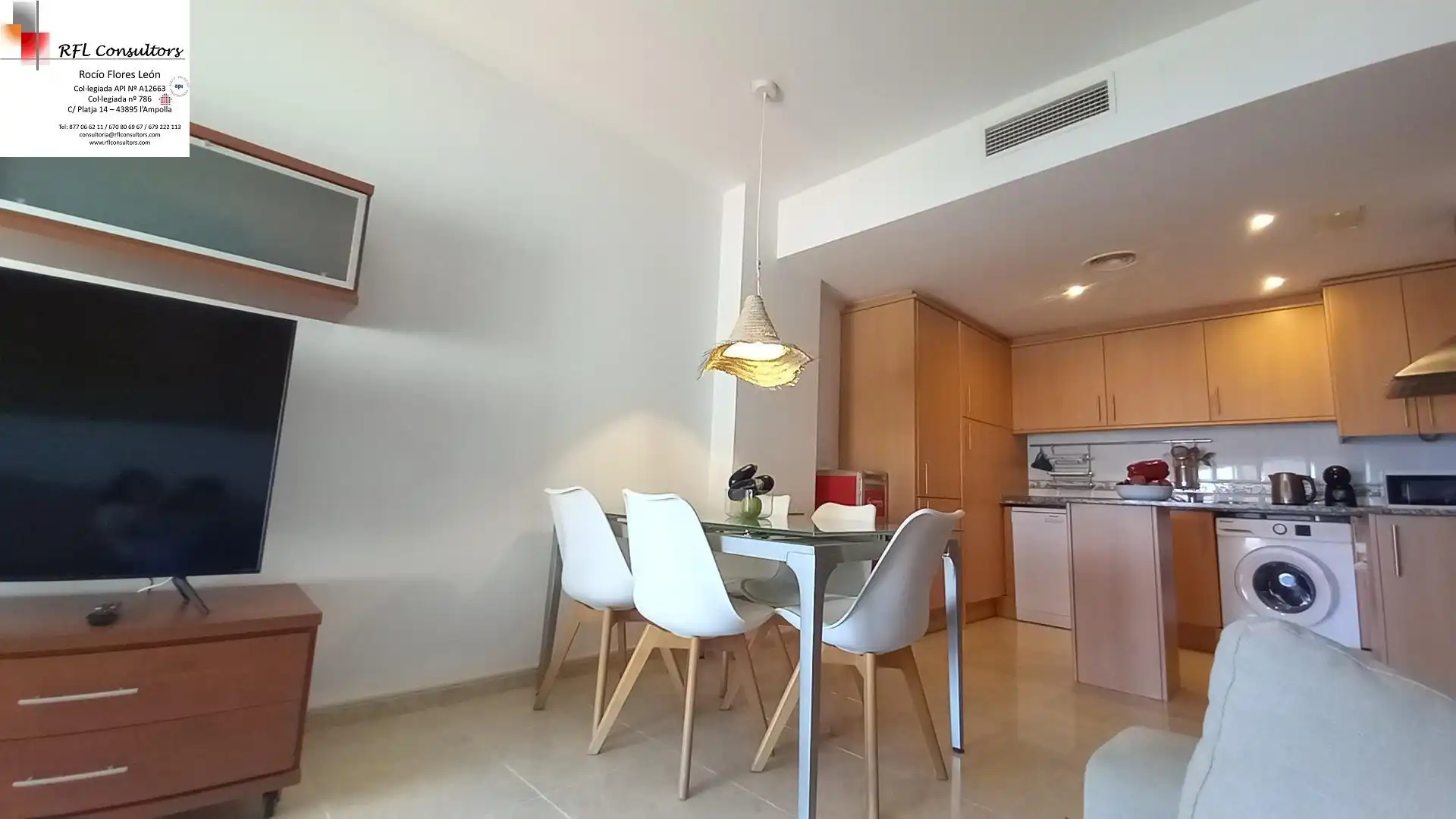 Menjador de Apartament en venda en L'Ampolla amb Calefacció i Balcó