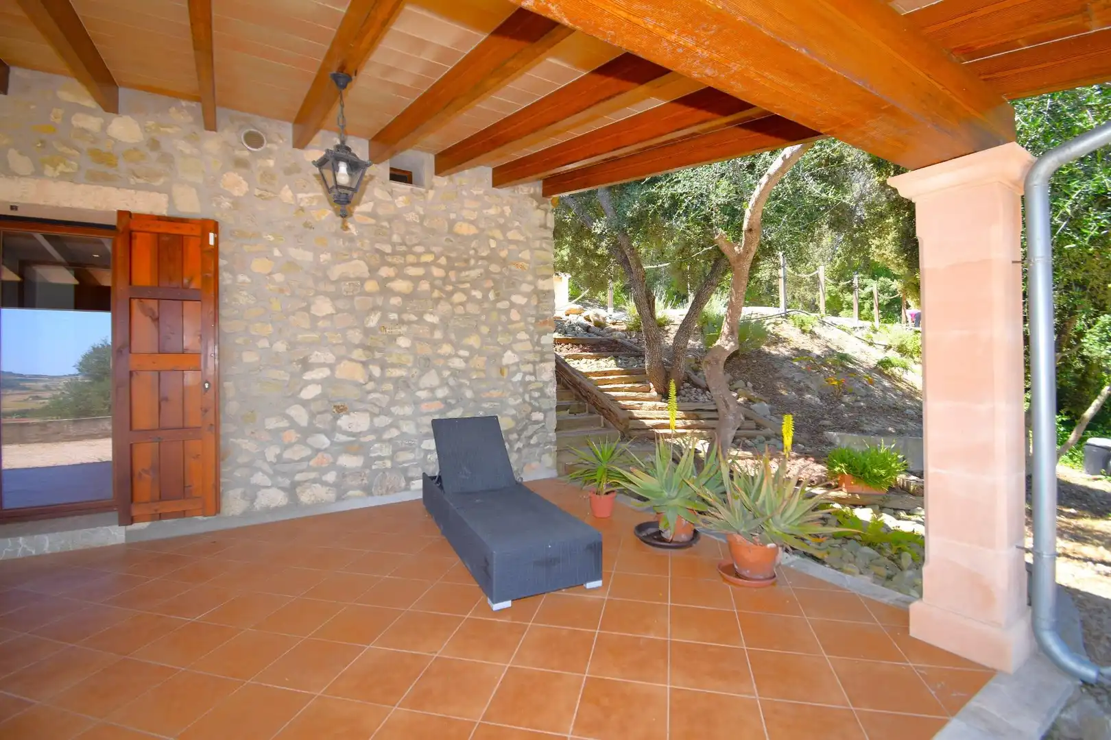 Terrace of Country homes for rent in Sineu  with Air Conditioner, Private garden and Terrace